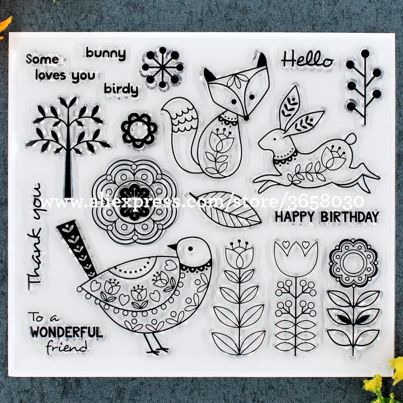 С Днем Рождения спасибо HELLO альбом для скрапбукинга &quotсделай сам&quot фотокарточек