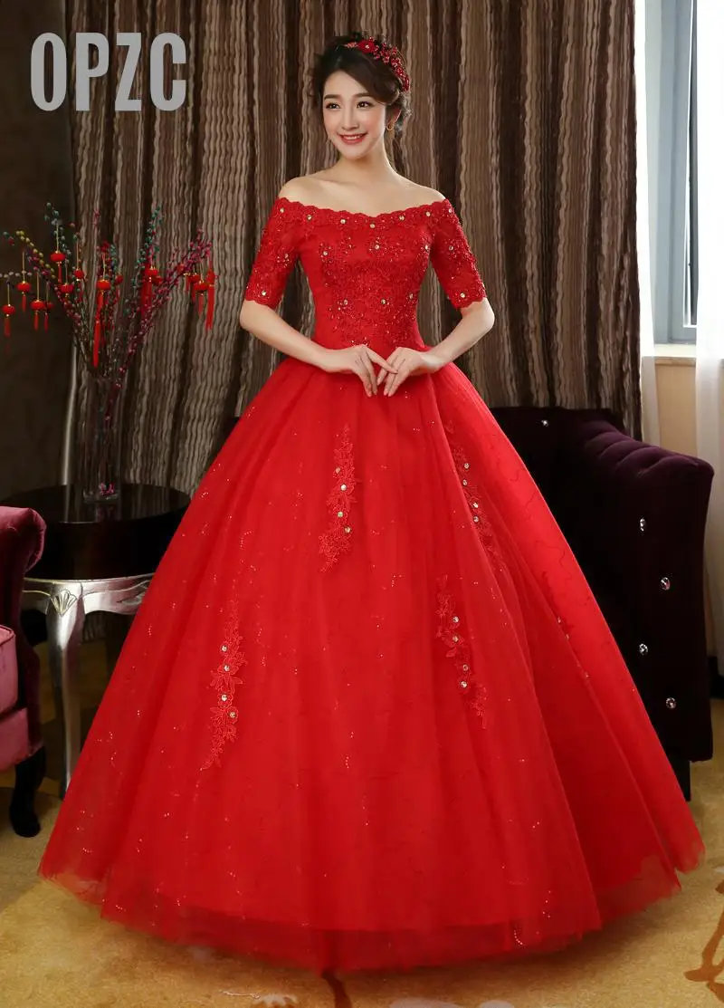 Бесплатная доставка 2020 новые дизайнерские красные белые свадебные платья с