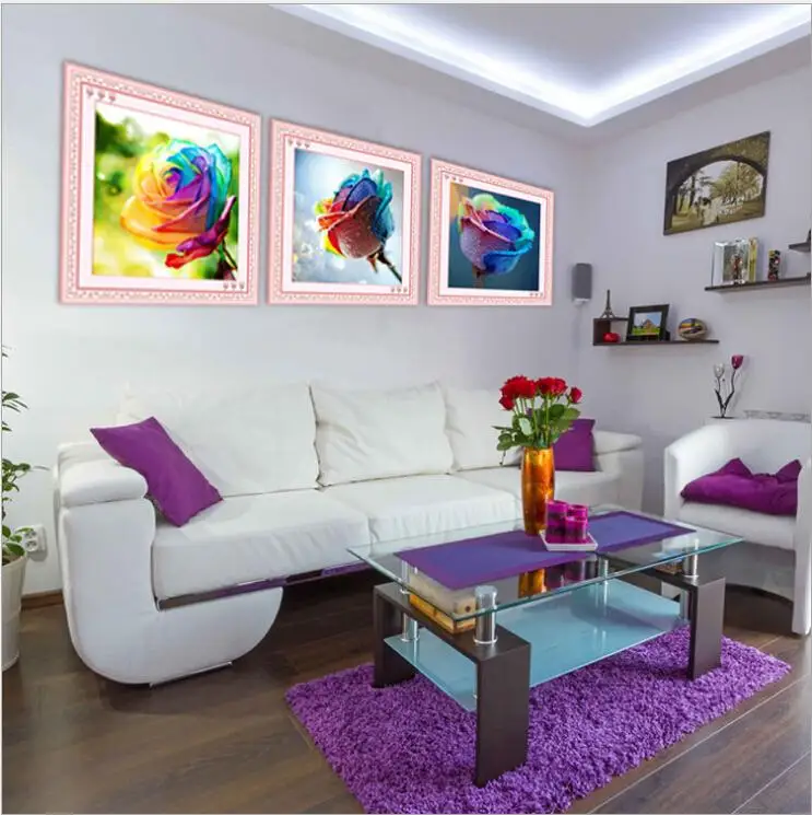 Круглая Алмазная картина diy 5d с кристаллами, вышивка, стразы, рукоделие, украшение дома, цветок, слива, Орхидея, бамбук, хризантема