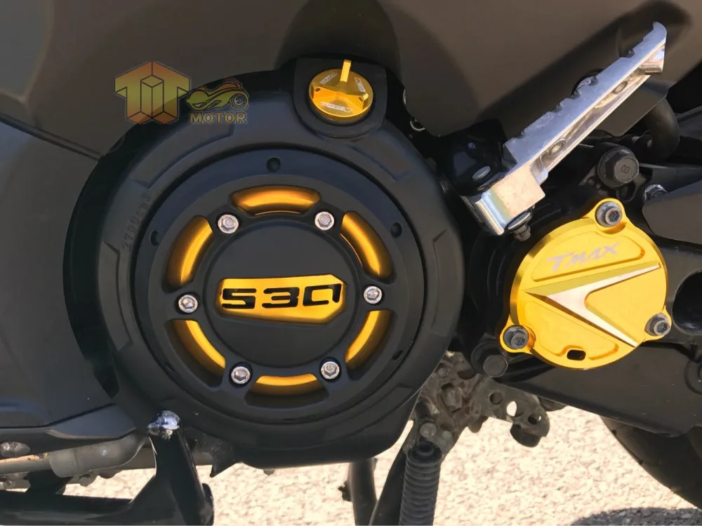 CK КРС Кинг Мотоцикл CNC алюминий и ABS Двигатель защитный чехол подходит для YAMAHA TMAX-530 TMAX-500 2012 2013