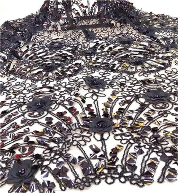 Африканская чистая кружевная Высококачественная Французская ткань с вышивкой