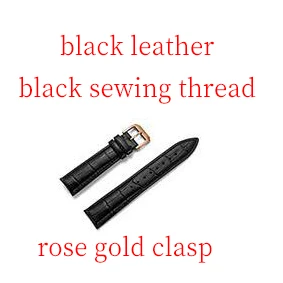 black rose gold Genuine Leather Watch Band Strap for Samsung Galaxy gear s3/Sport Galaxy 42 46 Active Band 19mm 20m 24mm leather 22mm band quick - Цвет ремешка: black rose gold