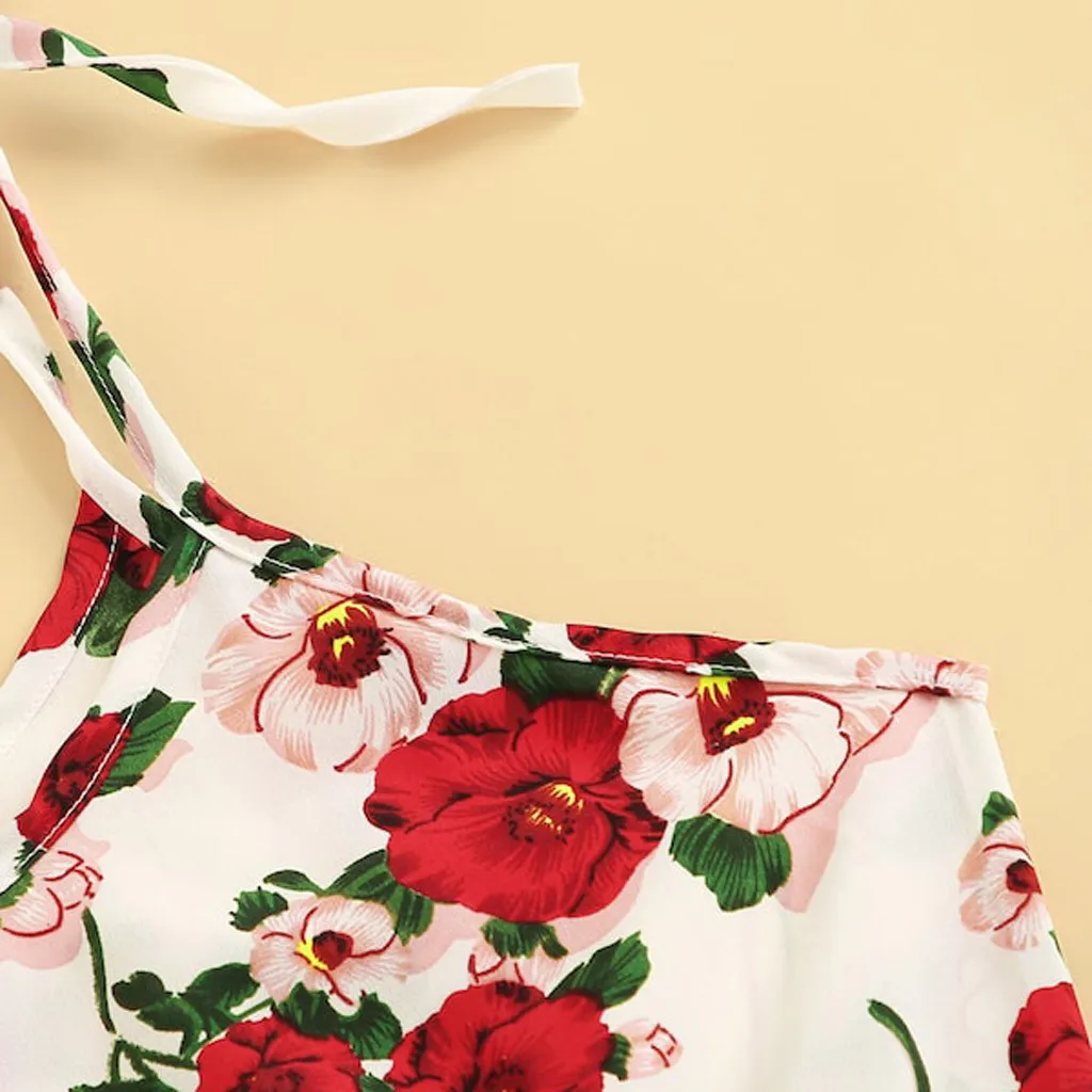 Robe femme 2 шт. модный vestidos ver Женский Повседневный костюм цветочный принт жабо топики Топ жилет+ галстук шорты комплект летняя одежда для женщин