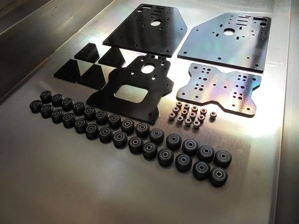 Funssor 1 комплект * маршрутизатор OX cnc портальные пластины + 28 шт Твердые V слот колеса