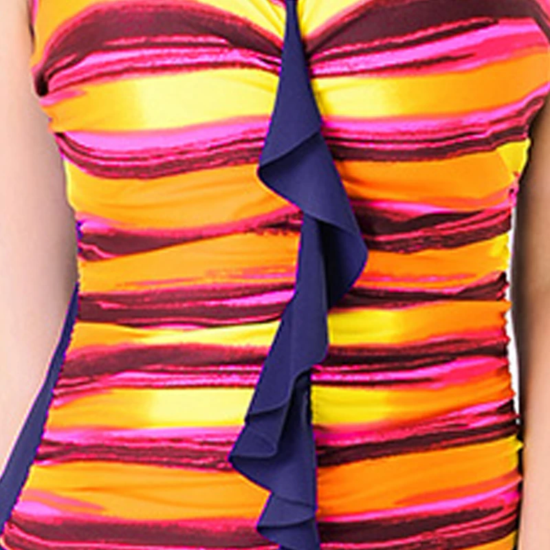 2017 плюс размер женские купальные костюмы цельные Монокини Купальники с юбкой