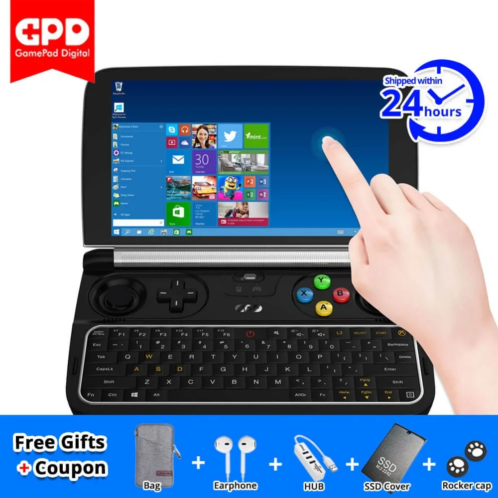 GPD Win 2 WIN2 Мини ПК ноутбук Intel Core m3 7Y30 4 ядра 6 &quotгеймпад планшеты Windows 10 8 Гб