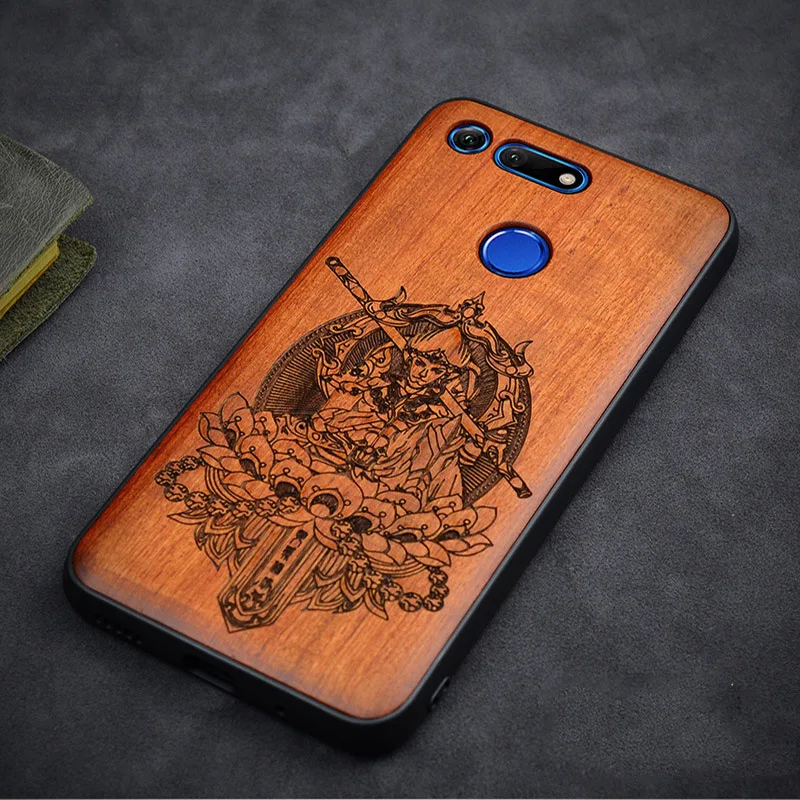 Чехол для huawei Honor V20 из натурального дерева, чехол для Honor view 20 из палисандра, ТПУ, ударопрочный чехол для телефона, чехол для huawei Honor v20
