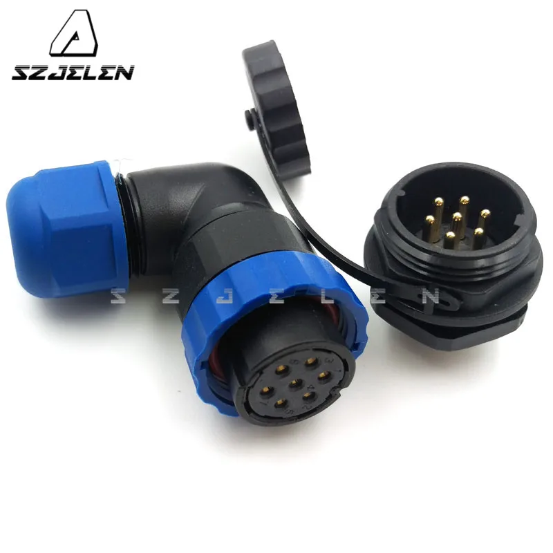 

SD20TP-ZM , IP67 waterproof 7pin connector , 20mm panel mount connector, LED Cable & Wire connectors plug and socket,
