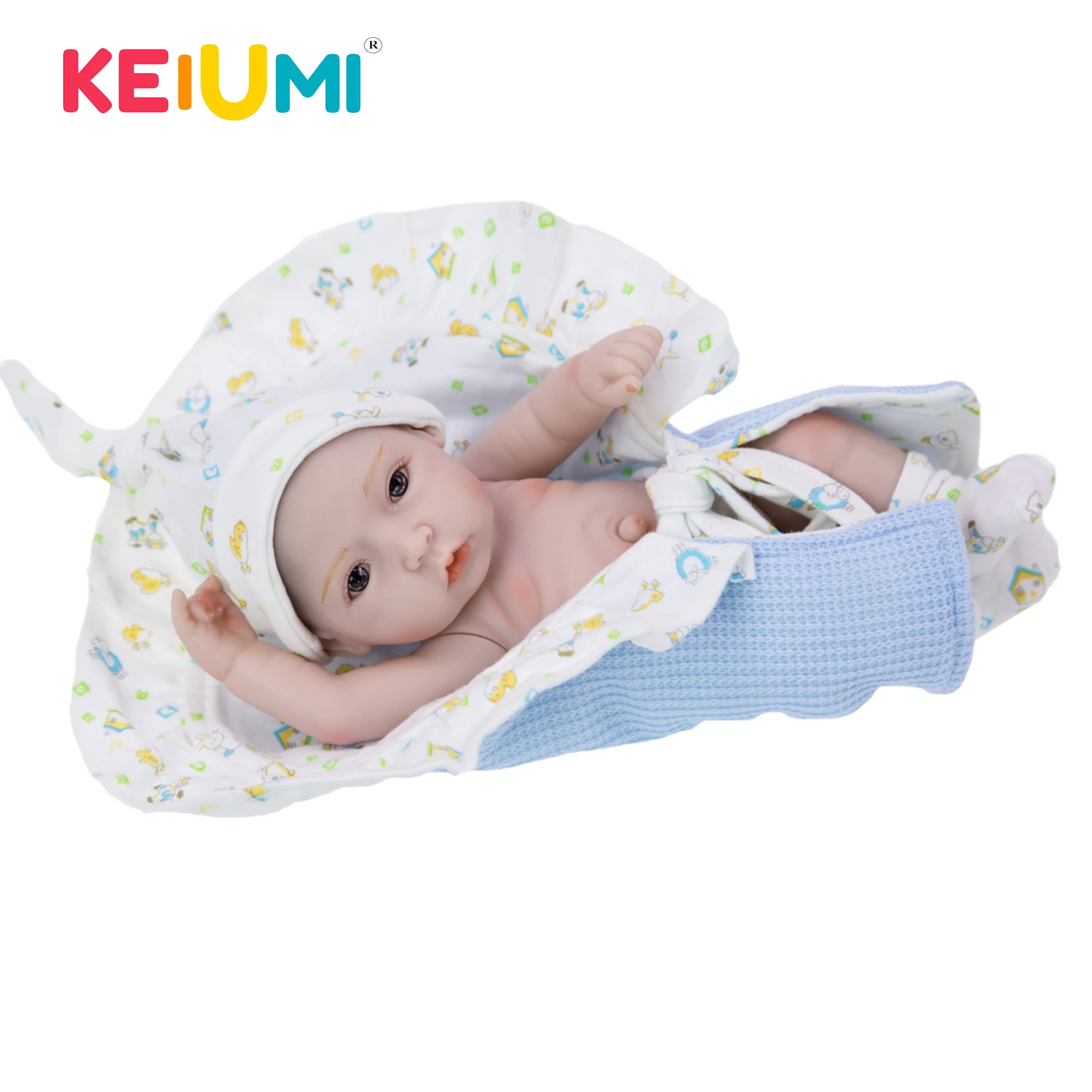 Миниатюрные силиконовые куклы KEIUMI 27 см реалистичные куклы-младенцы детские