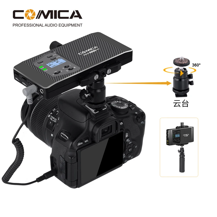COMICA микрофон CVM-WS60 комбо триггер гибкий мини беспроводной системы для смартфонов
