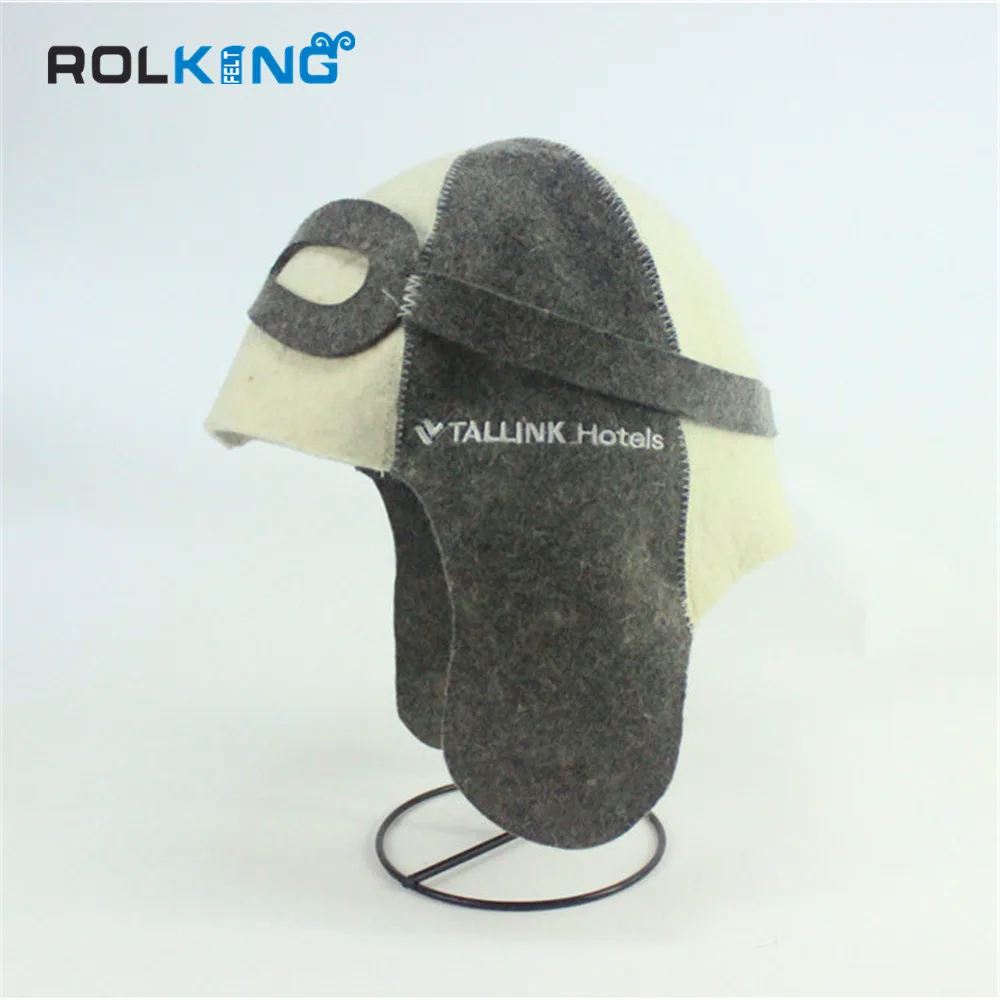 Лидер продаж шерстяного войлока сауна Hat 2 шт. в одной упаковке|sauna hat|pcs |