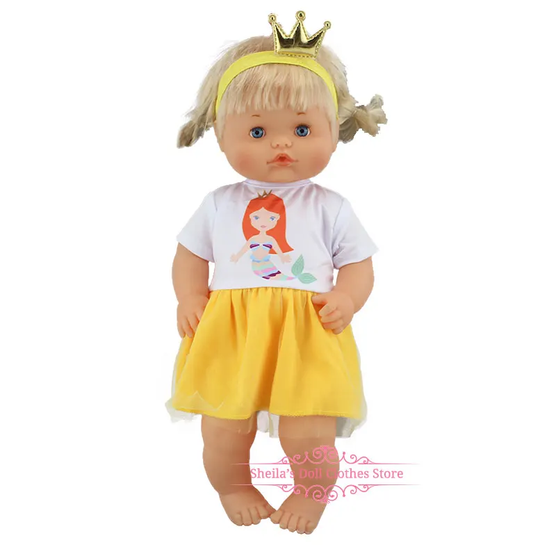 Новая Милая одежда, Размеры: 40 см 41 см Nenucos кукла Nenuco Ropa y su Hermanita фиолетовая футболка с длинным рукавом в фиолетовый горошек брюки для девочек со шляпой - Цвет: 11