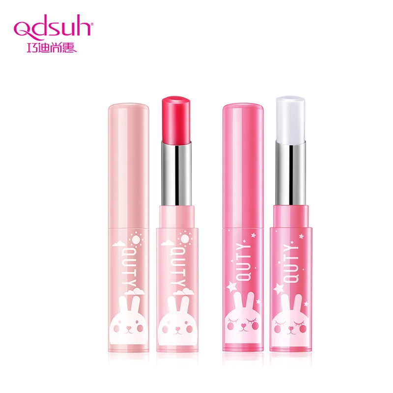 Qdsuh 2pcs/set Natural Makeup Lipbalm Lip balm Lipstick Care Set Moisturizing Nourishing Repair lip wrinkles baby lips | Красота и