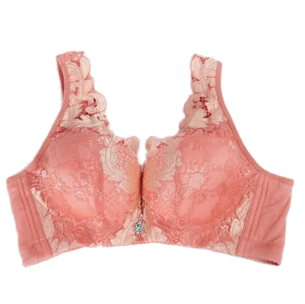 Новый бюстгальтер больших размеров ультратонкий кружевной без косточек для