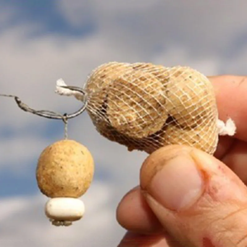 Водорастворимая ПВА рыболовная сеть эластичность Матрешка приманка клетка для