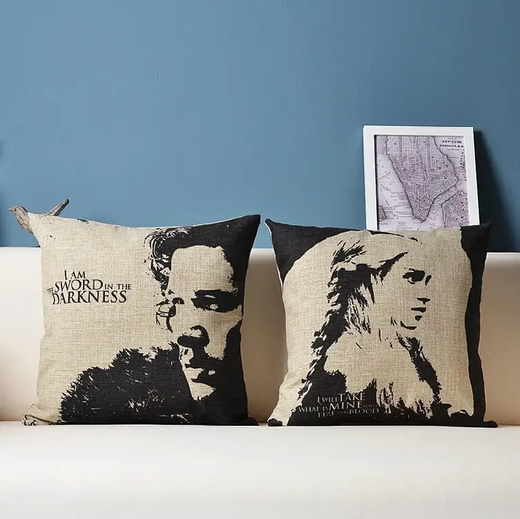 Снежный дракон &quotПеснь Льда и Огня&quot права подушка для игр Хлопок Подушка