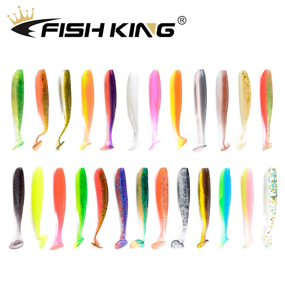 FISH KING Easy Shiner 8 шт./упак. мягкие рыболовные приманки 100 мм 6,5 г вобблеры Карп Щука мягкие приманки силиконовые искусственные приманки