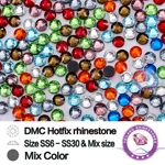 SS6-SS30, красный DMC, стразы для горячей фиксации, железо на стекле, с плоской задней стороной, Siam, хрустальные камни для рукоделия, аксессуары для одежды