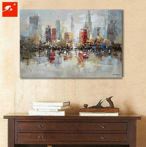Городской Нью Йорк картина маслом на холсте городские горизонты картинки для