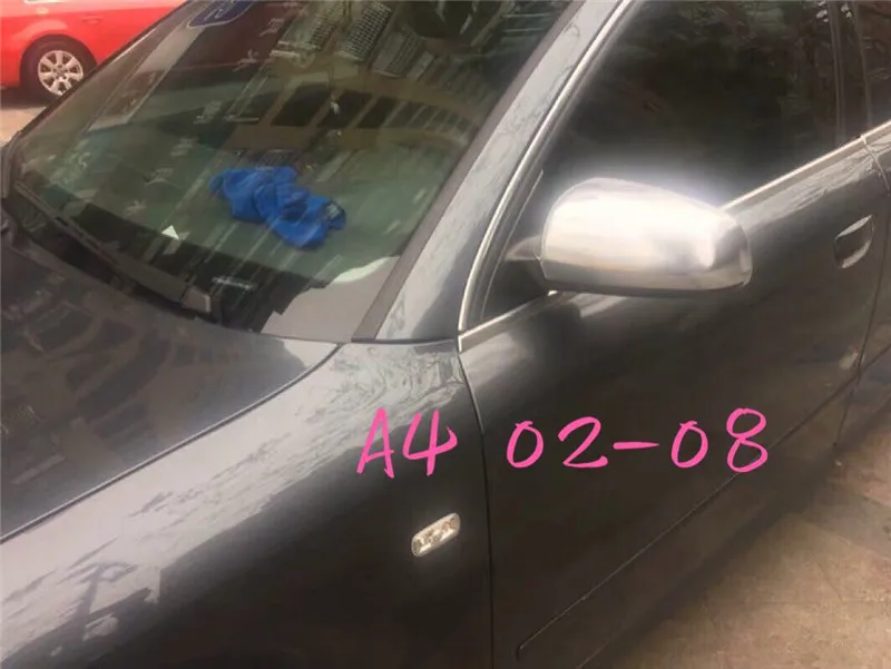 Автомобильные аксессуары для Audi A4 B7 A6 C5 S4 A3 02-10 матовое серебряное зеркало заднего вида крышки бокового зеркала для audi A6C5 A4 2000-2008