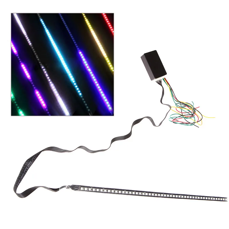 Бесплатная доставка новинка 1 шт. светодиодный RGB сканер YAM 48 SMD 5050 автомобильный