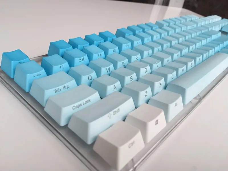 Боковая печать 104 ключ ANSI раскладка Радуга толстый PBT Keycap для OEM Cherry MX переключатели Механическая игровая клавиатура