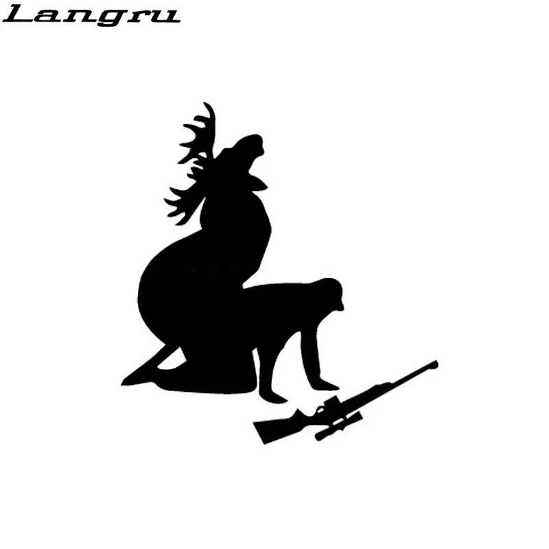 Langru Elk Hunter персонализированные автомобильные наклейки как я мясо теперь Смешные
