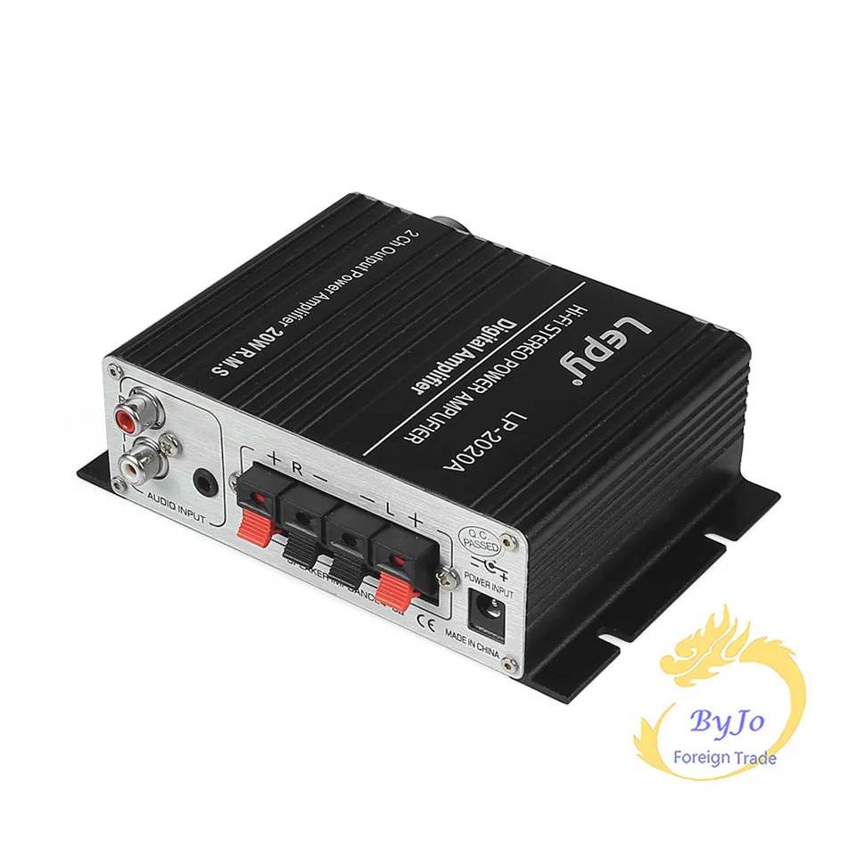 Lepy LP 2020A HiFi цифровые мини Аудио Стерео усилители 20Wx2 домашний автомобильный