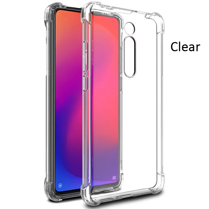 Clear IMAK Чехол с "воздушной подушкой" для Xiao mi Red mi K20 Pro mi 9T Pro Ударопрочный Мягкий ТПУ Силиконовые прозрачные чехлы - Цвет: Clear