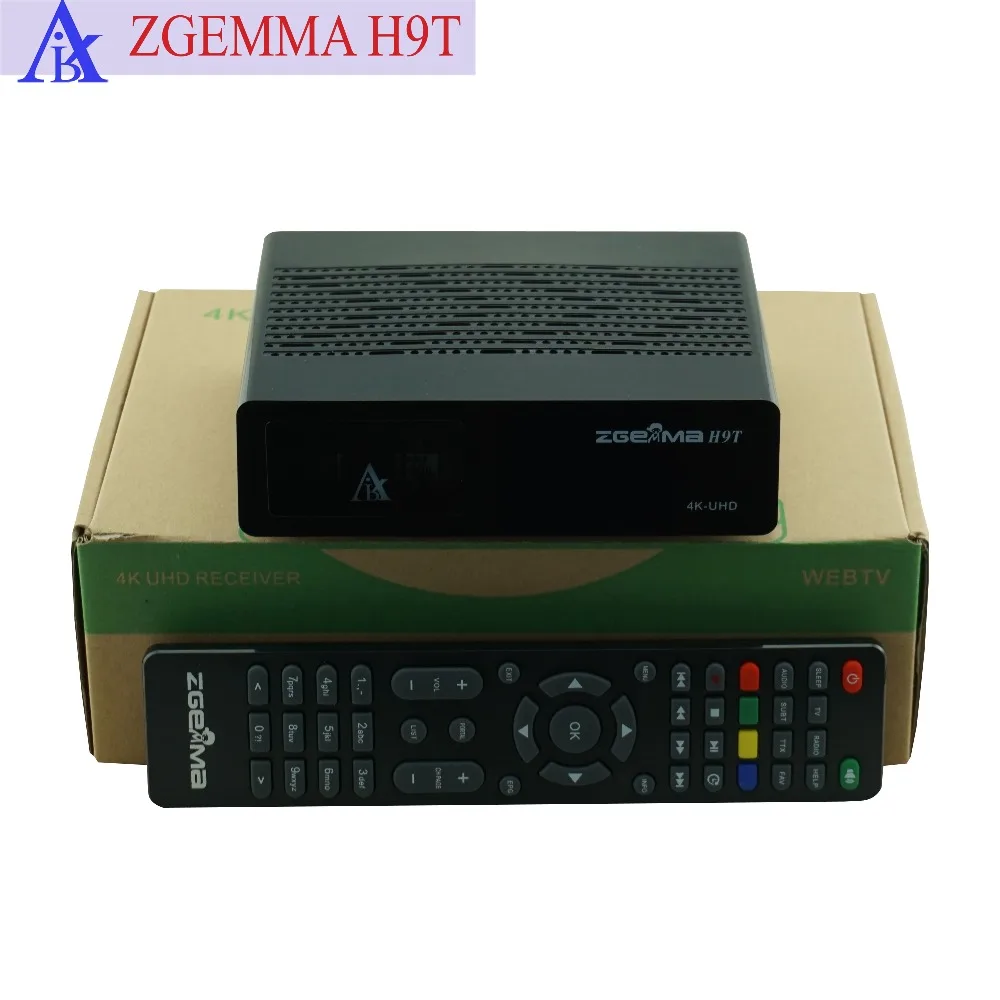 2 шт./лот низкая стоимость Quad-Core 4K приемник ZGEMMA H9T с одним DVB-T2/C Гибридный тюнер PIP IPTV