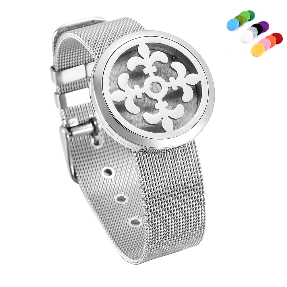 

Stainless Steel Cross Fragrance Essential Oil Diffuser Bracelet Aromatherapy diffuser Perfume Locket