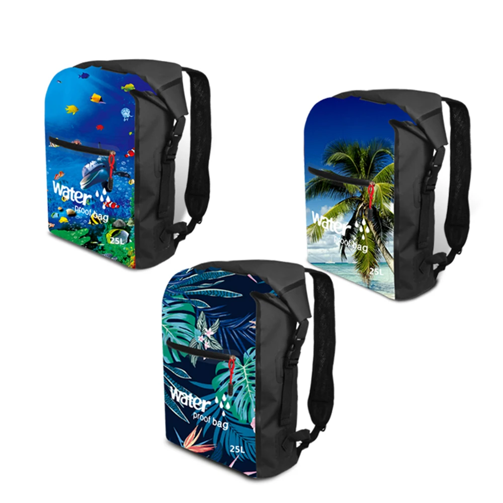 SZX New 25L Outdoor Waterproof Swimming Bag Bucket Dry Sack Storage Bag Rafting Sports Kayaking Travel Waterproof Backpack