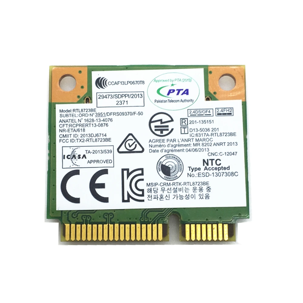 Сетевая карта для Realtek RTL8723BE 300M 802.11b/g/n Bluetooth 4 0 04W3813 MINI PCI Express E540 S440 S540|realtek network|s540realtek