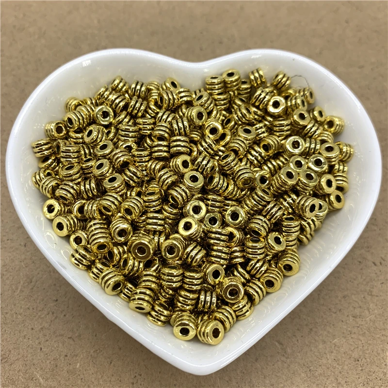 70 шт./лот 4 мм бусины из сплава фурнитура для ювелирных изделий подвески ожерелье