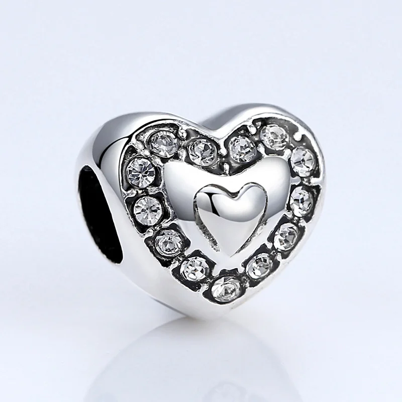 BISAER Silver Plated Exclusive Beads &amp Charms Fit Bracelets Authentic Original Jewelry Wholesale Cheap Gift | Украшения и