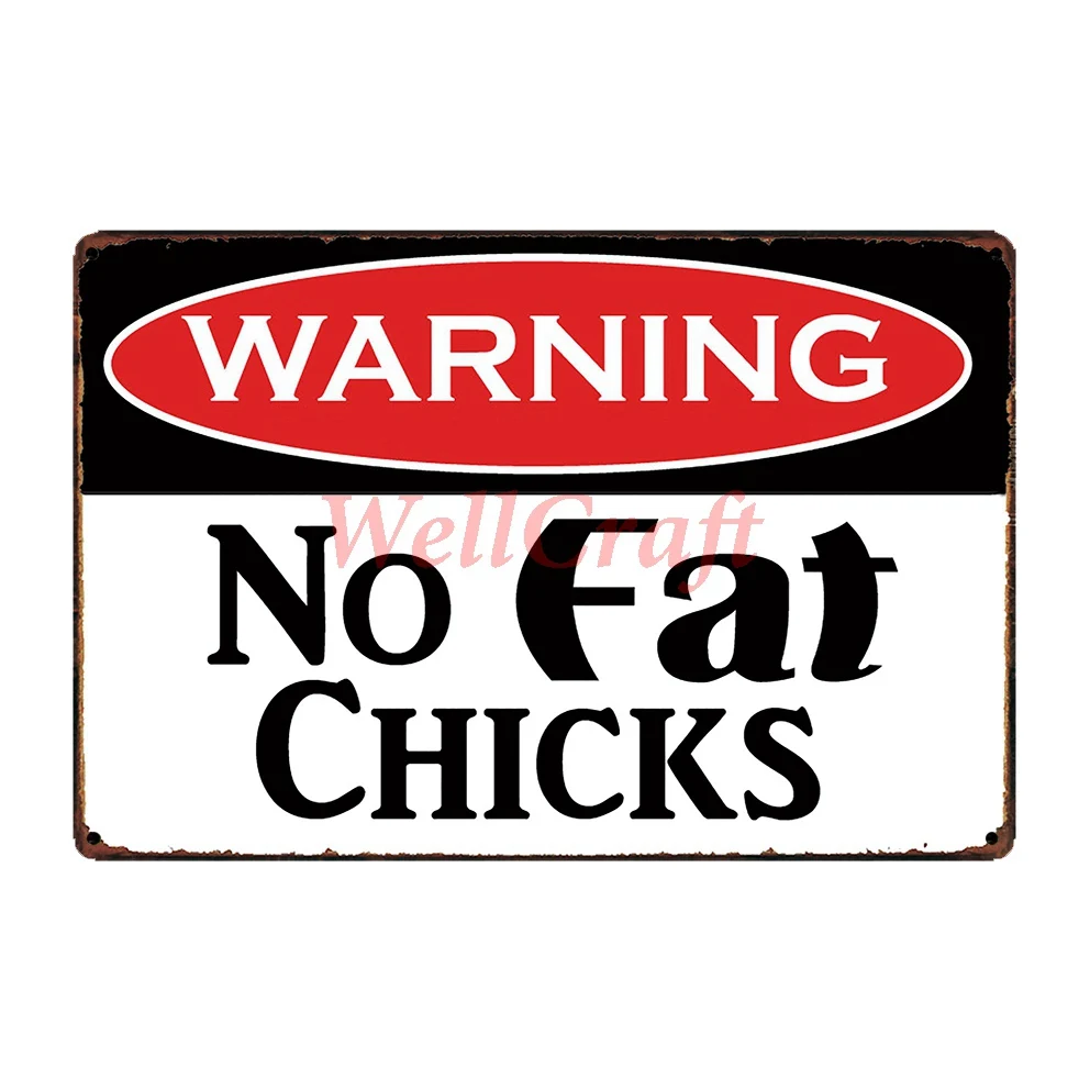 [WellCraft] Остерегайтесь пулемет собака Забавный металлический знак старый