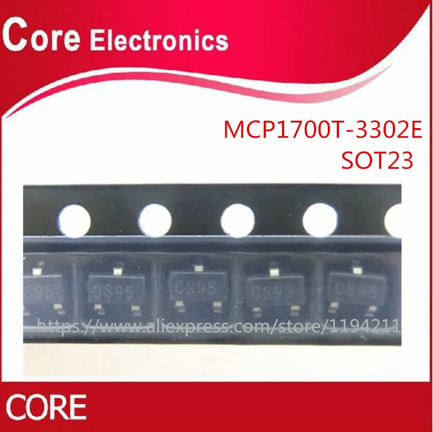 100 шт./лот MCP1700T 3302E/TT 3302E СОТ 23 Новый|Интегральные схемы| |