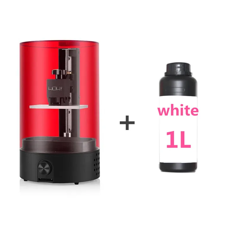 white and printer Sparkmaker 3d принтер уф смолы Impresora 3d офлайн печать Lcd/Sla настольный 3d принтер - Цвет: white and printer
