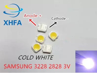 100 шт. для SAMSUNG 2828 светодиодная подсветка TT321A 1 5 Вт 3 с стабилизатором в 3228 холодный