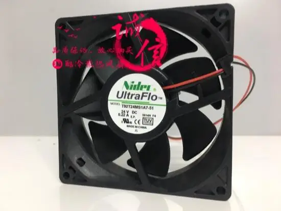 Оригинальный двухпроводной конвертер Nidec T92T24MS1A7 51 24V 0.22A 9CM 9025 вентилятор