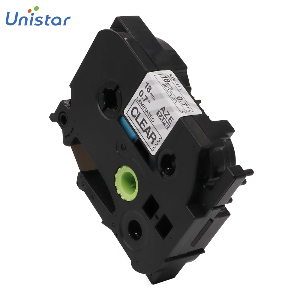 Unistar 5 упаковок ленты с лейблом совместимы для Brother P-touch этикетки TZe-141 18 мм черный