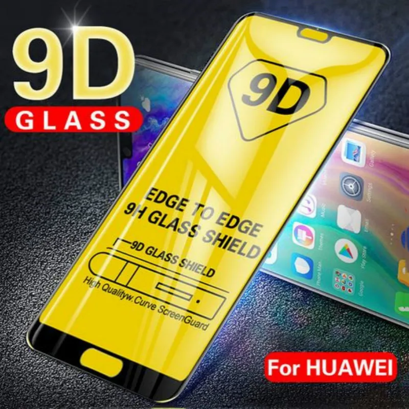 9D полное покрытие из закаленного стекла для huawei Y9 Prime P20Lite Nova5i защита экрана Honor 20 Pro 8A 8C 8X8 S 10i 20i Чехол-пленка