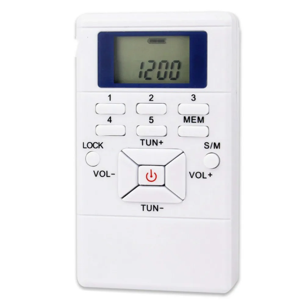 Горячий Портативный Миниатюрный светодиодный дисплей fm радио приемник цифровой