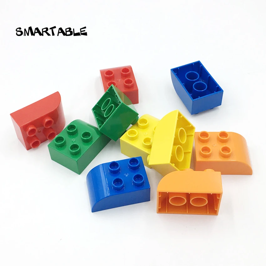 Большой изогнутый строительный блок Smartable 2x3 детали совместимые с основными