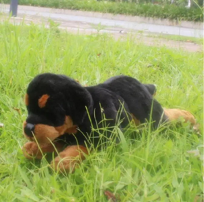 Имитация мягких животных большая игрушка Ротвейлер кукла плюшевые собаки