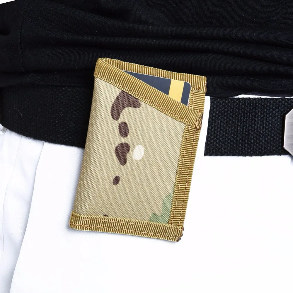 Outdoor Tactical Portable Personality Nylon Pocket Wallet EDC Card Change Storage Bag Document Hunting Bag Wallet Card Package