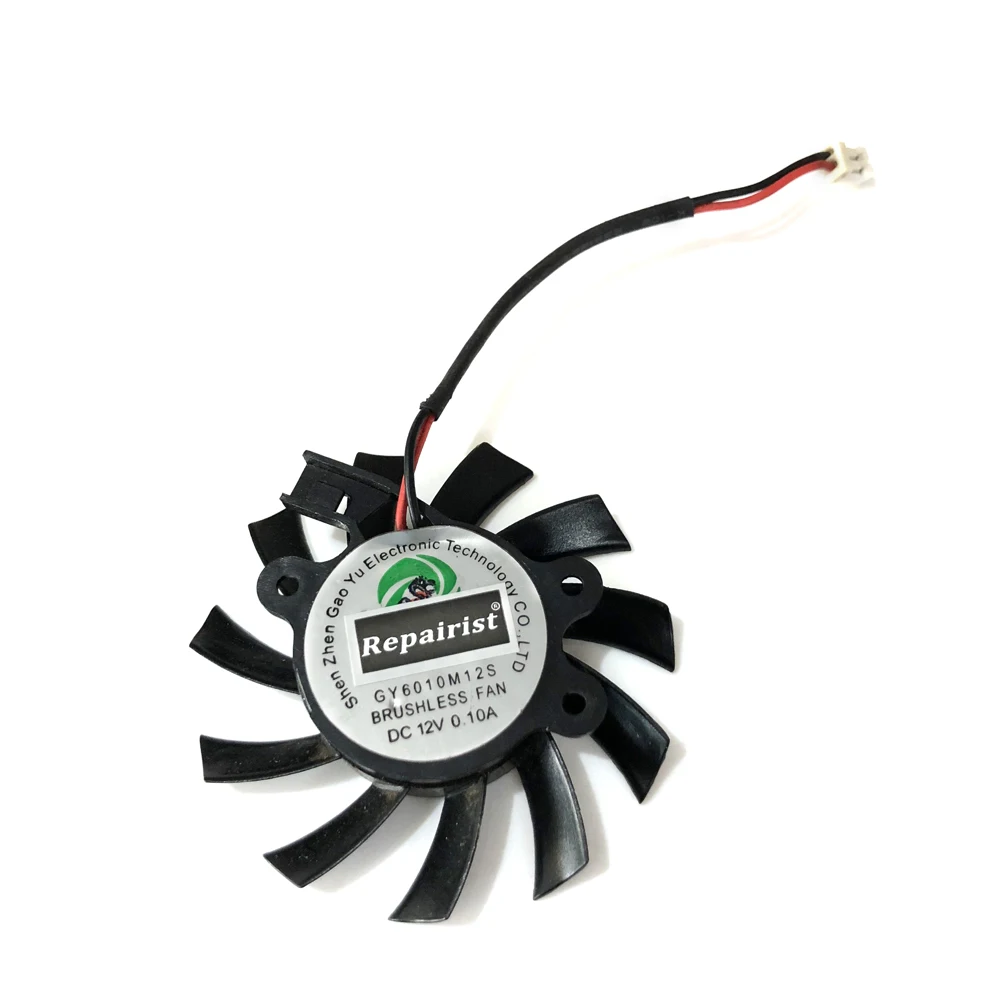 GPU VGA Cooler Графика карты вентилятор GY6010M12S 2 pin линии для ZOTAC видео как замена|Кулеры и