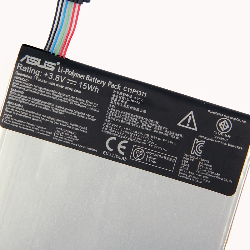 Оригинальная материнская плата ASUS C11P1311 Батарея для ASUS FONEPAD 7 ME175 ME175CG K00Z K00S 3910 мА-ч