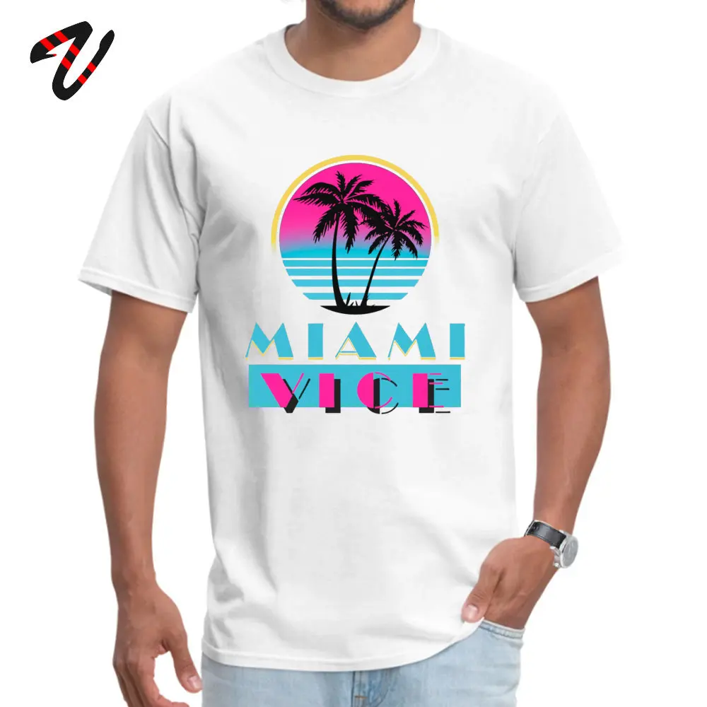 Мужская футболка с круглым воротником и рукавом ненависть Miami Vice черная на заказ