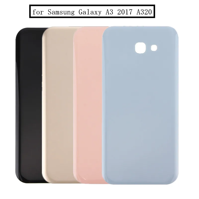 Для Samsung Galaxy A3 2017 a320 батарея стеклянная задняя крышка Корпус Запасные запасные